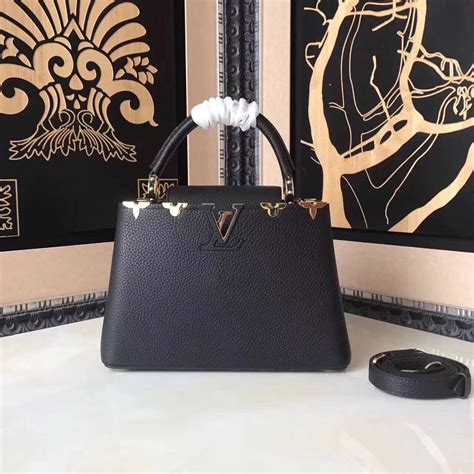 louis vuitton capucines misure|louis vuitton capucines bag black.